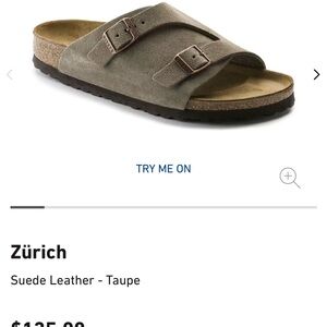 Birkenstock Zürich Suede Leather Sandals - Taupe